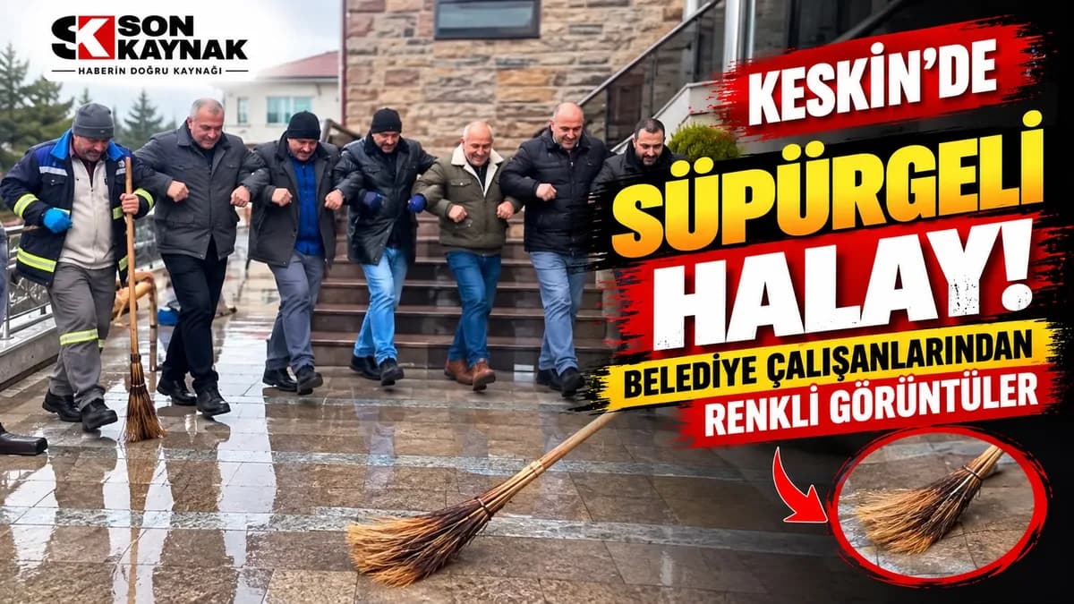 KESKİN’DE SÜPÜRGELİ HALAY RENKLİ GÖRÜNTÜLER OLUŞTURDU